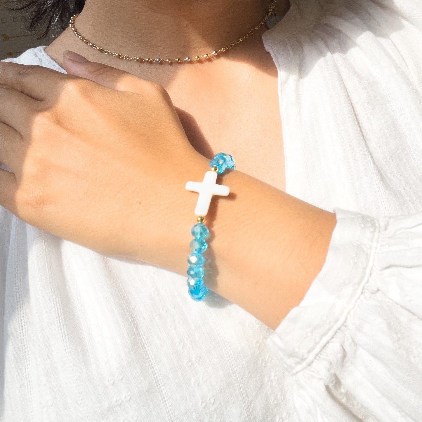 Celestial Blue Rosary