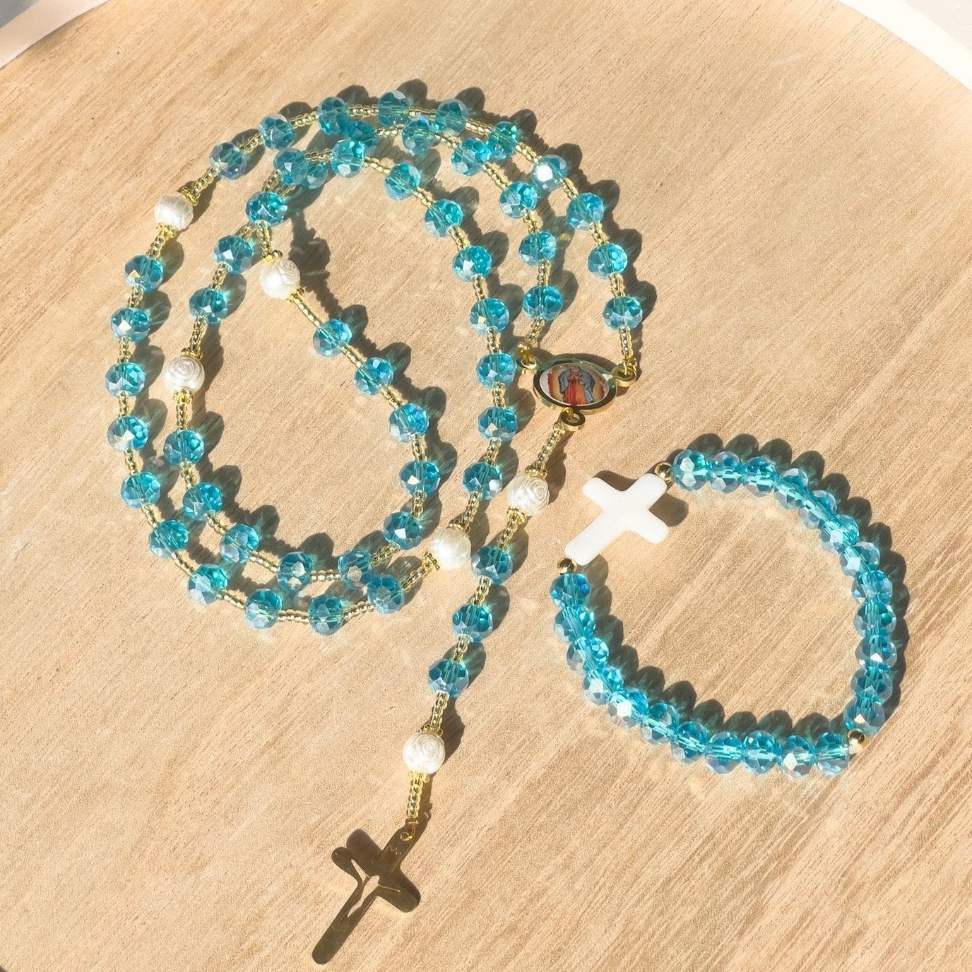 Faith Duo : Rosary and Bracelet