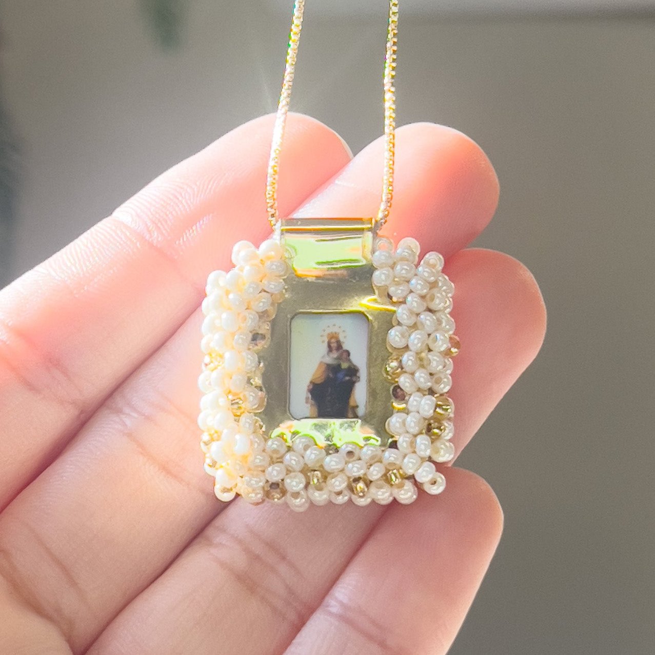 Handmade Scapular Pendant