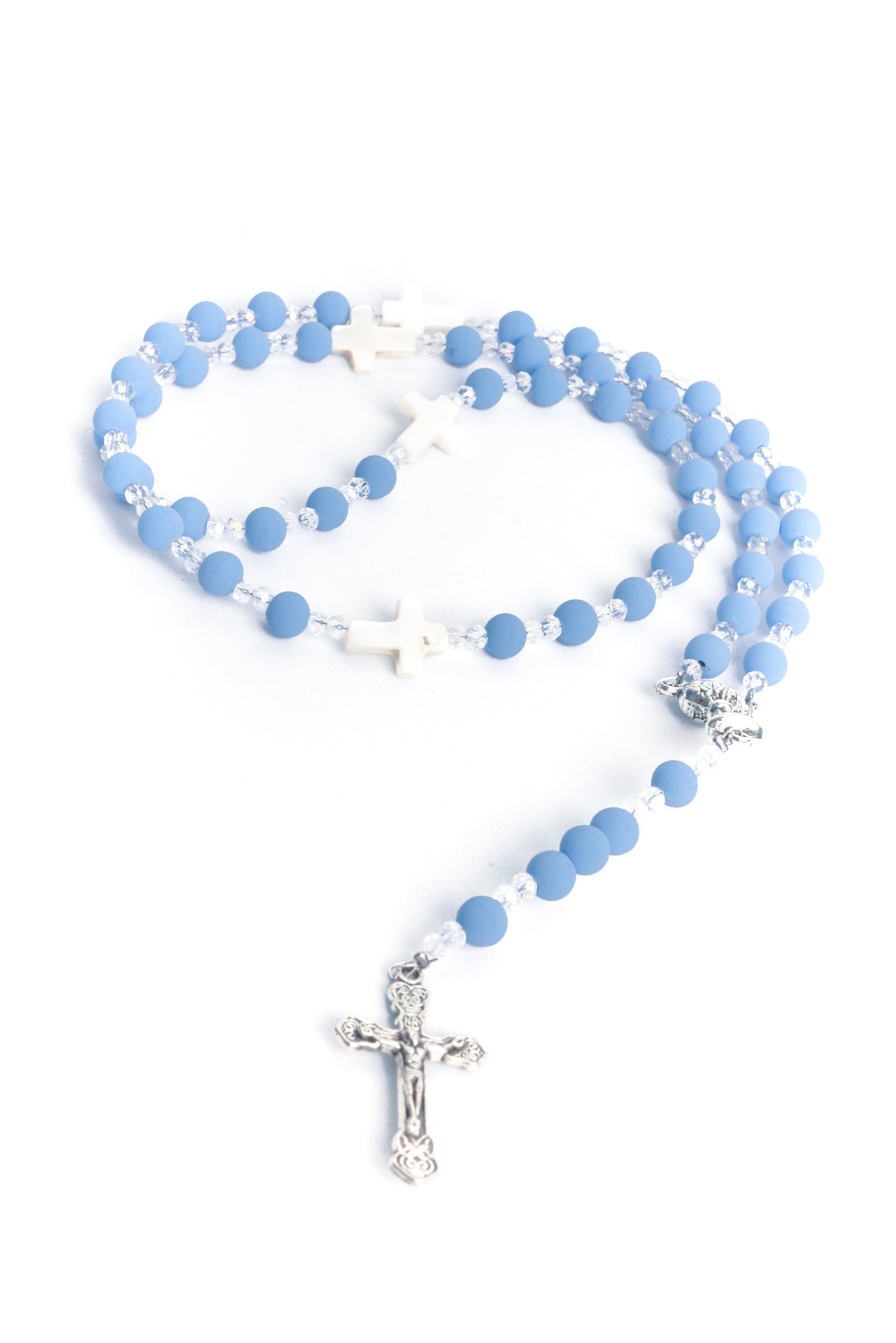 Peace Rosary - Blue Silicone